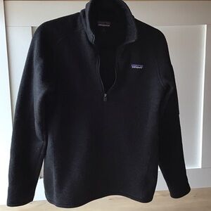 Patagonia Women's M Black Zip-Up Fleece Pullover